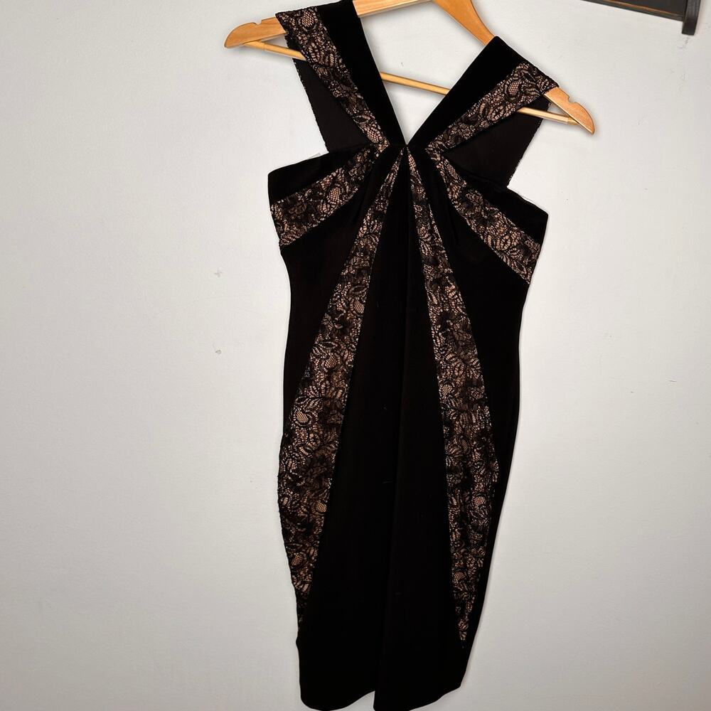 Adrianna Papell Dress Black Lace - Picture 2 of 11